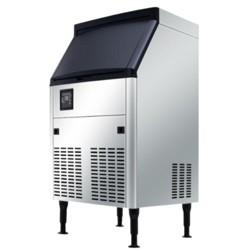 Fabricadores de hielo con producción de cubo completo y medio cubo.