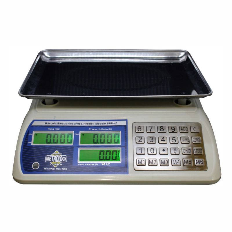 Balanzas porcionadoras con capacidad de 6,15 y 40 kg. .