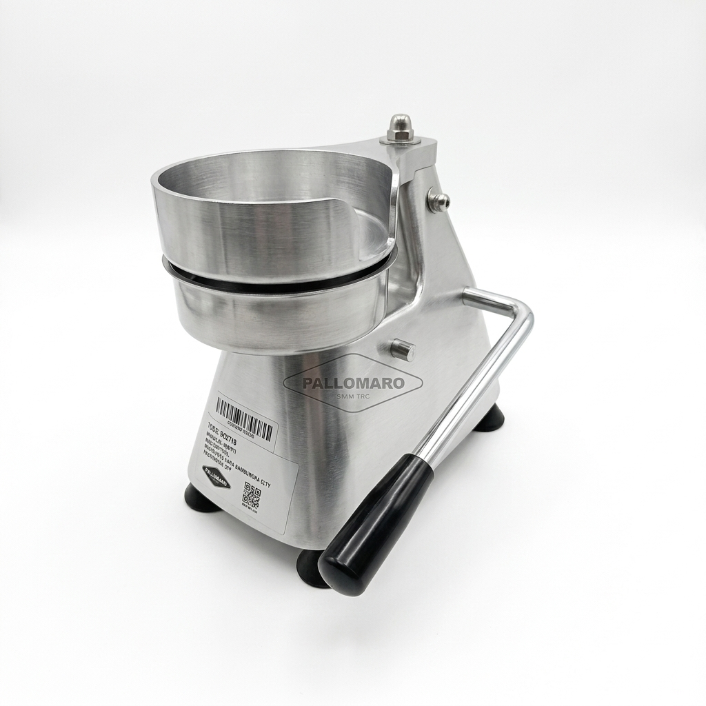 prensa manual formadora de carne para hamburguesas. .