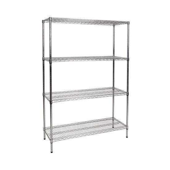 ESTANTERÍA EN ACERO INOX 4N 1.825X0.457M