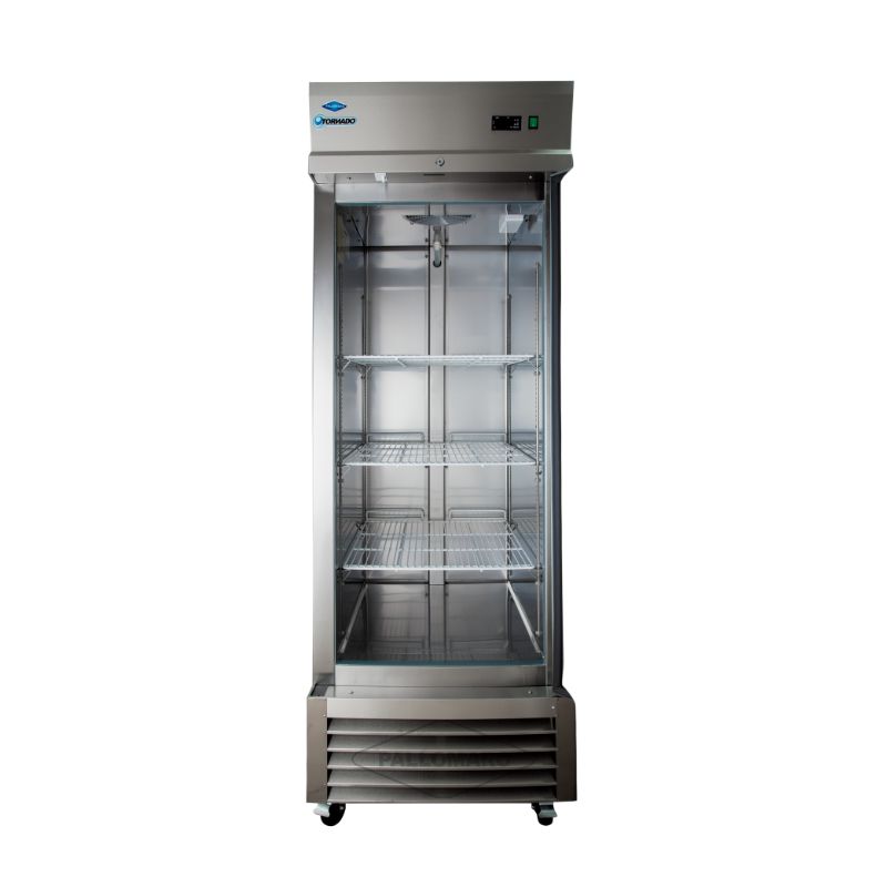 Congelador vertical con tecnología No Frost y una capacidad de 380 litros  color inox Infiniton