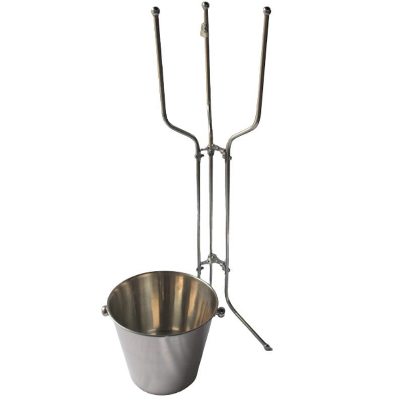 PEDESTAL PLEGABLE ACERO CROMADO 71CM