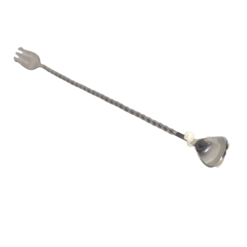 CUCHARA BAR ESPIRAL CON TENEDOR 33CM