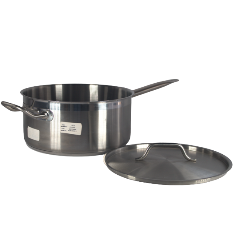 SARTEN A.INOX SALSA CON TAPA 28X13Cm