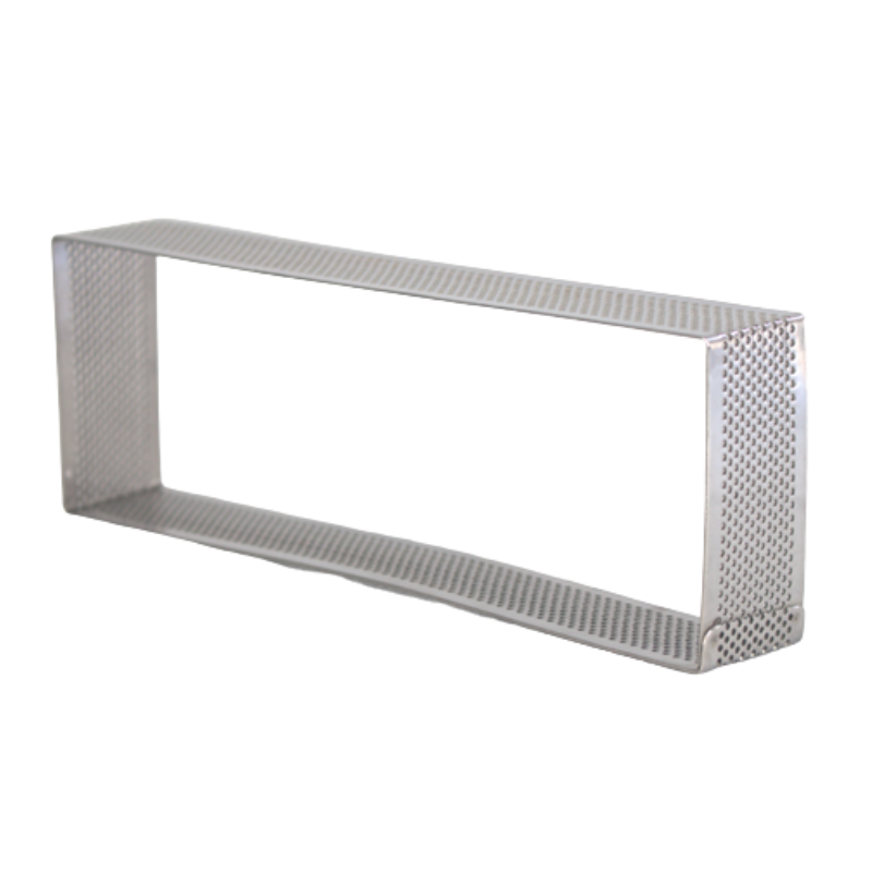 MOLDE RECTANGULAR PERFORADO 20X7X3.5 CM