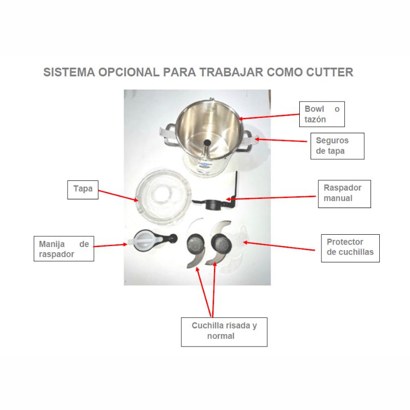 KIT CUTTER PARA PROCESADOR WVC70MF 8L 39X31X34CM