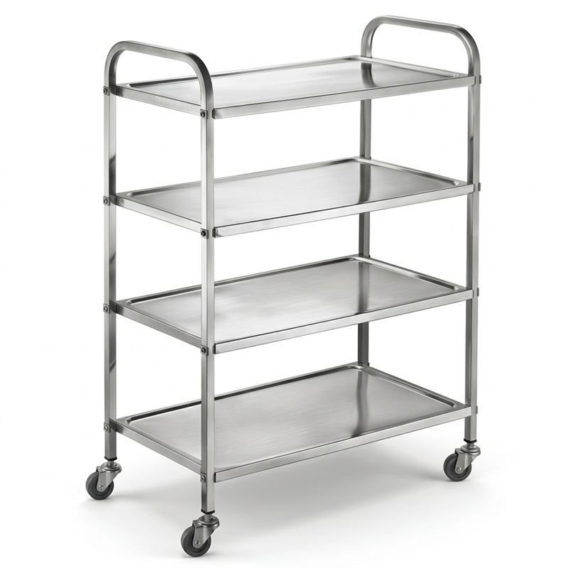 CARRO TRANSPORTADOR POSTRES ACERO INOX