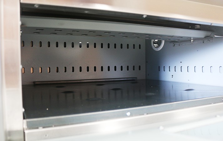 Horno a gas de 1 cámara electromecánico dos bandejas.